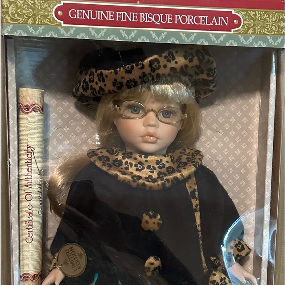 New in box Genuine bisque porcelain doll. - Picture 1 of 6